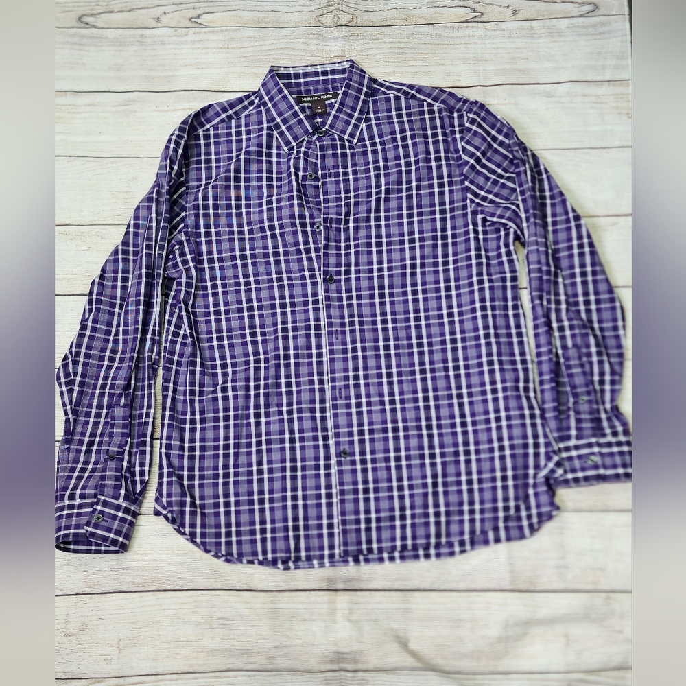 Plaid Michael Kors Button Down Shirt